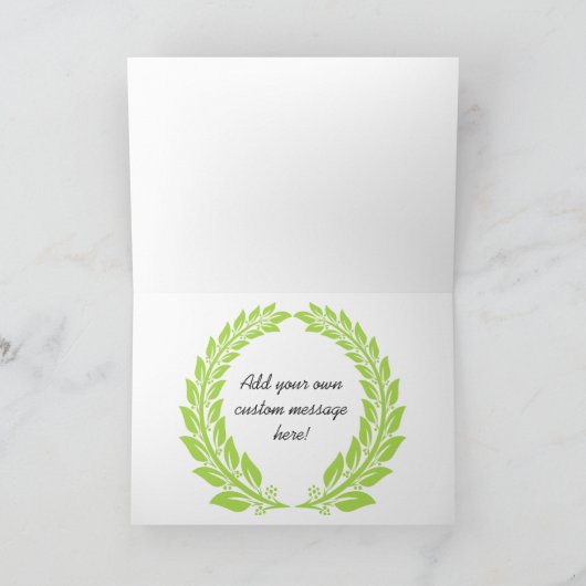 Kerststijl lachende vlag van Chicago Feestdagen Kaart (Binnen)