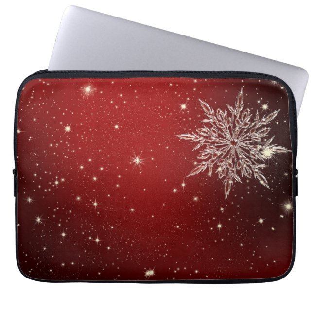 kerststijl laptop sleeve (Voorkant)