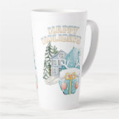 kerststijl latte mok (Rechterhoek)