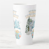 kerststijl latte mok (Voorkant)