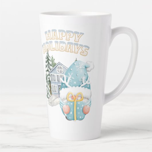 kerststijl latte mok (Rechts)