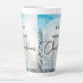kerststijl latte mok (Voorkant)