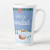 kerststijl latte mok (Rechts)