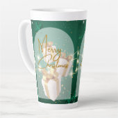 kerststijl latte mok (Linkerhoek)