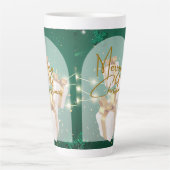 kerststijl latte mok (Voorkant)