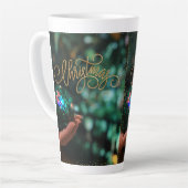 kerststijl latte mok  (Linkerhoek)