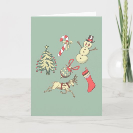 Kerststijl Oud-Hollands Kaart (Voorkant)