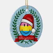 kerststijl Pansexual Pride Flag. Keramisch Ornament (Rechts)