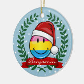 kerststijl Pansexual Pride Flag. Keramisch Ornament (Links)
