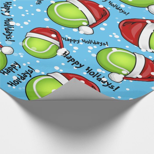 kerststijl Tennis-bal Cadeaupapier (Hoek)