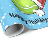 kerststijl Tennis-bal Cadeaupapier (Rol Hoek)