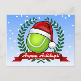 Kerststijl Tennisbal Feestdagenkaart