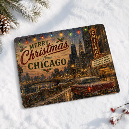 Kerststijl van Chicago Christmas Kitchen Snijplank