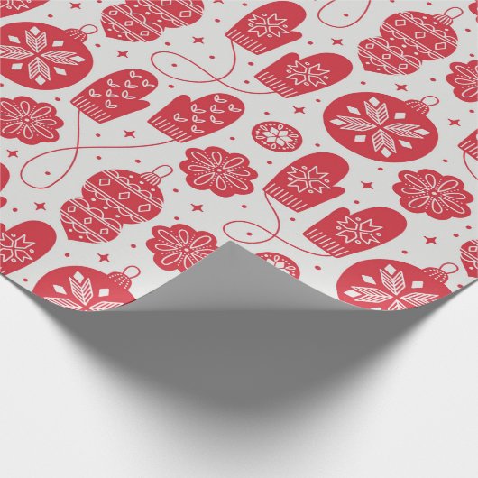 Kerststijlpatroon Cadeaupapier (Hoek)