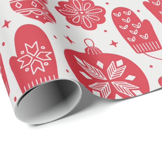 Kerststijlpatroon Cadeaupapier (Rol Hoek)