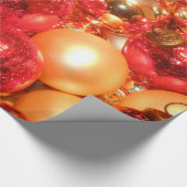 Kerststijlvolle, glorieuze verlichting textuur cadeaupapier (Hoek)