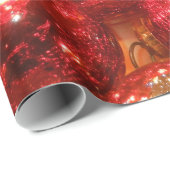 Kerststijlvolle, glorieuze verlichting textuur cadeaupapier (Rol Hoek)