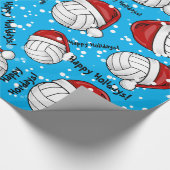 Kerststijlvolleybal Cadeaupapier (Hoek)