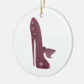 kerstStiletto-hoge-hiel-schildkunst Keramisch Ornament (Links)