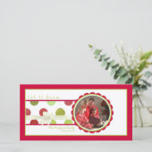 Kerststippen Fotokaarten Feestdagenkaart (Staand voorkant)