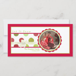 Kerststippen Fotokaarten Feestdagenkaart