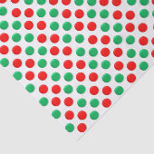 kerstStippen rood wit en groen Tissuepapier (Detail)
