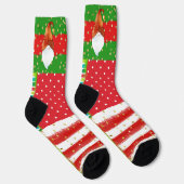 Kerststippen, Strepen en Kabouters Sokken (Rechts)