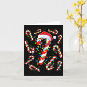 Kerststok Crew Rood En Wit Kerstman Grappig Kerstm Kaart (Gele Bloem)