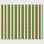 Kerststok en Strepen Cadeaupapier (Vlak)