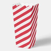 Kerststok gestreepte kerstpopcorn doos bedankdoosjes (Achterkant)