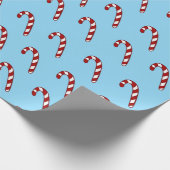 Kerststok illustratie cadeaupapier (Hoek)