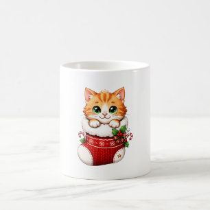 Kerststok Katten Keramiek Ornament Koffiemok