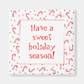 Kerststok Kerstdag Koelkastmagneet Magneet (Voorkant)