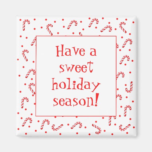 Kerststok Kerstdag Koelkastmagneet Magneet (Voorkant)