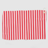 Kerststok Rode en Witte Eenvoudige Horizontale Ges Golfhanddoek (Horizontaal)