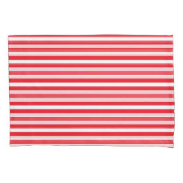 Kerststok rood en wit eenvoudig horizontaal gestre kussensloop