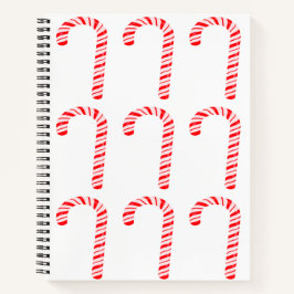 Kerststok Spiral Notebook Notitieboek