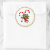 Kerststok Stickerstrips Ronde Sticker (Tas)