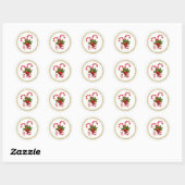 Kerststok Stickerstrips Ronde Sticker (Vel)