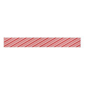 Kerststok Strepen Rode Strik Feestelijk Kerstmis Grosgrain Lint (Voorkant)