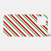 Kerststok Strepen, Rood, Groen en Wit Case-Mate iPhone Case (Achterkant (horizontaal))