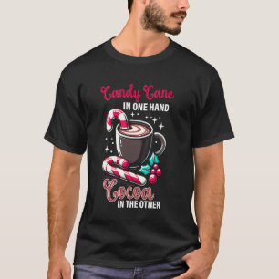 Kerststok Suiker Cacao Kerstmis Kerstman Familie B T-shirt