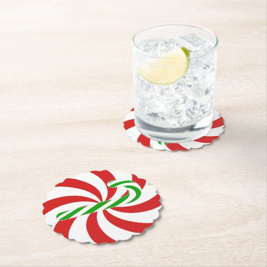 Kerststok werveling kartonnen onderzetters (Insitu)