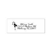 Kerststok Winter Kerst Retouradres Rubberstempel (Gestempeld)