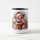 Kerststokbeer" – Schattige Babybeer Kerstmis Naar Mok (Midden)