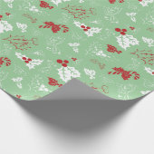 Kerststokhuls Kerstgroen Kerstdraad Papier (Hoek)