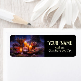 Kerststokjes Herfst Mysterieus Buiten Retouradres Etiket