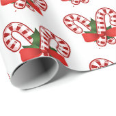 Kerststokjes kerst cadeaupapier (Rol Hoek)