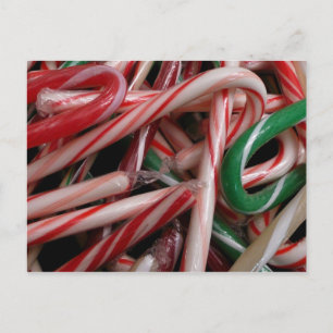 Kerststokjes Kerstvakantie Wit Groen en Rood Feestdagenkaart