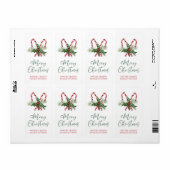 Kerststokken Bedrijf Kerstcadeautags Etiket (Full Sheet)